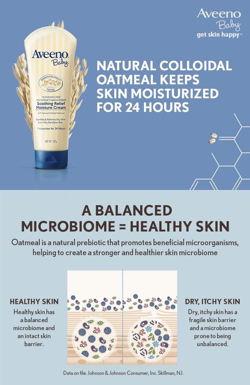 AVEENO® 嬰兒舒緩滋養護膚霜, 227克